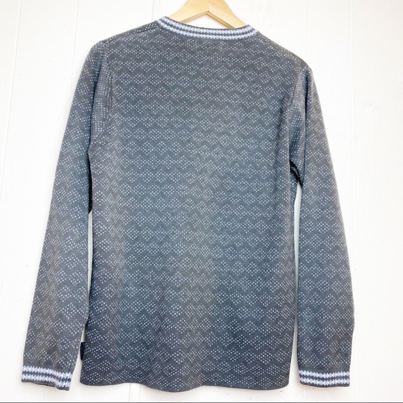 Woolrich Grey Nordic SilverBuckle Pullover Sweater Women’s Size Small - Picture 2 of 9